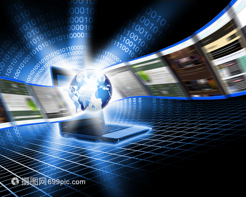 筆記本電腦屏幕全球計算機(jī)網(wǎng)絡(luò)的象征